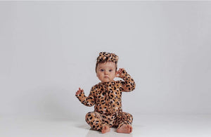 Cheetah Zippered Rompers