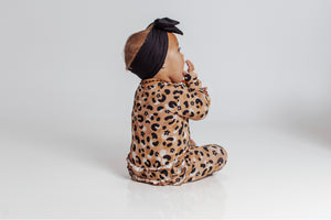 Cheetah Zippered Rompers