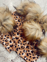 Load image into Gallery viewer, Cheetah Peach Pom