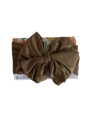 Little explorer brown Peach Tree Bow