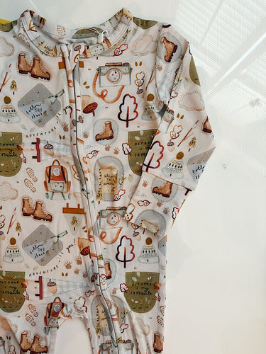 Little explorer - Zippered Romper & two piece set