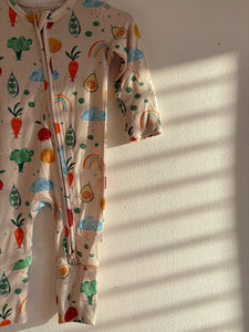Veggie Crew- Zippered Romper