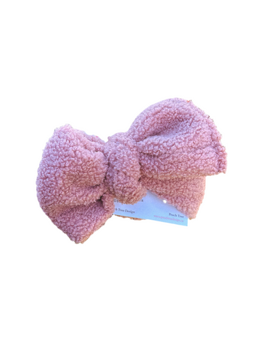 Fluffy pink Peach Tree Bow