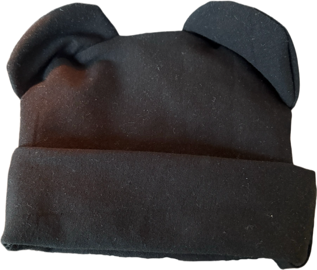 Midnight Peach Bear Hat