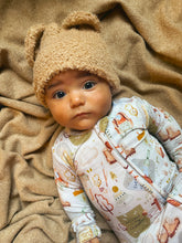 Load image into Gallery viewer, Fluffy teddy Peach Bear Hat