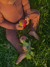 Load image into Gallery viewer, Chocolate  - Zippered Romper