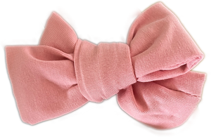 Blush bow on band