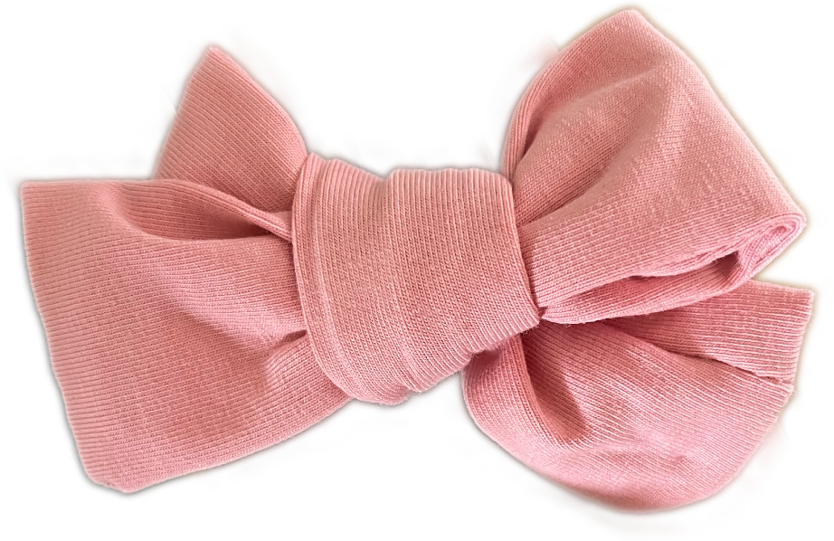 Blush bow on band