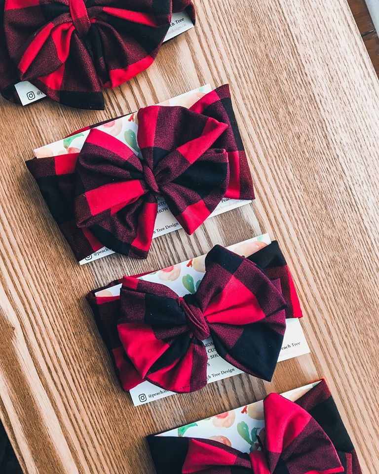 Buffalo Plaid  Bow