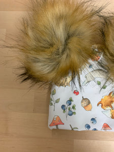 Woodland Friends Peach Pom